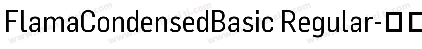FlamaCondensedBasic Regular字体转换